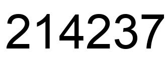 Número 214237 imagen negro