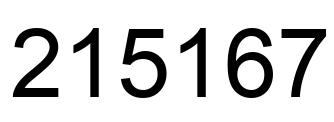 Número 215167 imagen negro