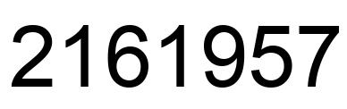 Número 2161957 imagen negro