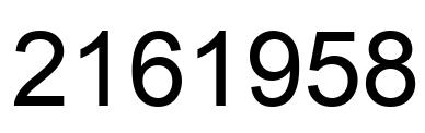 Número 2161958 imagen negro