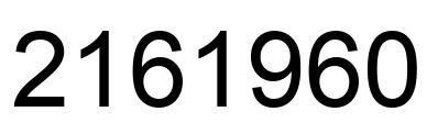 Número 2161960 imagen negro