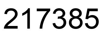 Número 217385 imagen negro