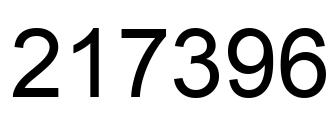 Número 217396 imagen negro