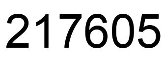 Número 217605 imagen negro