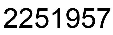 Número 2251957 imagen negro