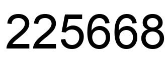 Número 225668 imagen negro