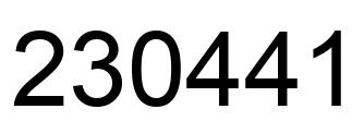 Número 230441 imagen negro