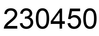 Número 230450 imagen negro