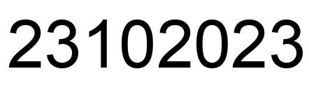 Número 23102023 imagen negro