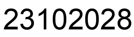 Number 23102028 black image