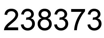 Número 238373 imagen negro