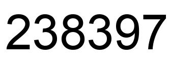 Número 238397 imagen negro