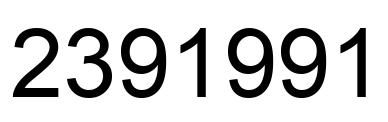 Number 2391991 black image