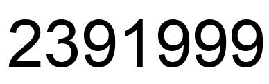Number 2391999 black image