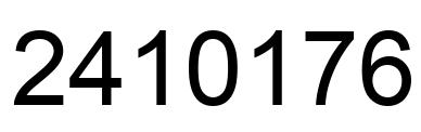 Number 2410176 black image