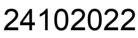 Number 24102022 black image