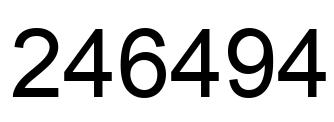 Número 246494 imagen negro