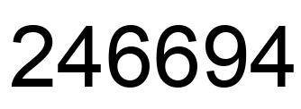 Número 246694 imagen negro