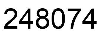 Número 248074 imagen negro