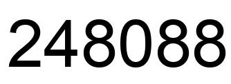 Número 248088 imagen negro