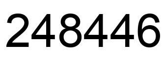 Número 248446 imagen negro
