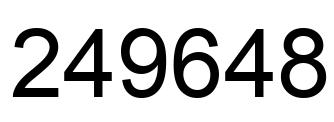 Number 249648 black image
