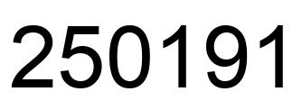 Número 250191 imagen negro