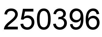 Number 250396 black image