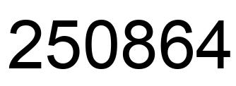 Número 250864 imagen negro