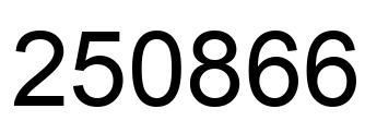 Número 250866 imagen negro