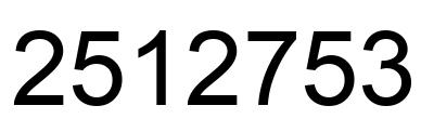 Número 2512753 imagen negro