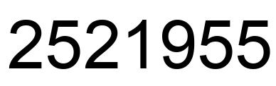 Número 2521955 imagen negro