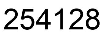 Número 254128 imagen negro