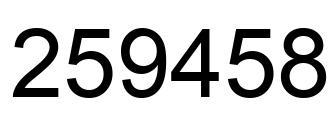 Número 259458 imagen negro