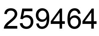 Número 259464 imagen negro