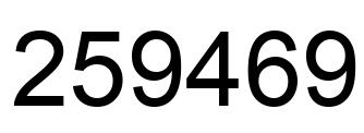 Número 259469 imagen negro