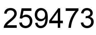 Número 259473 imagen negro