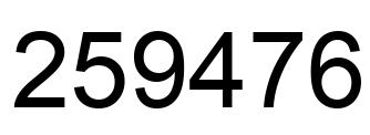Número 259476 imagen negro