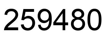 Número 259480 imagen negro