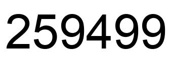 Número 259499 imagen negro