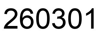 Número 260301 imagen negro