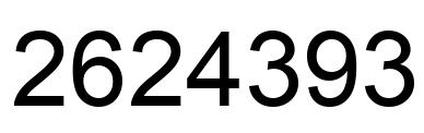 Número 2624393 imagen negro