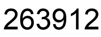 Número 263912 imagen negro