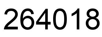 Número 264018 imagen negro