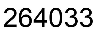 Número 264033 imagen negro