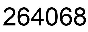 Número 264068 imagen negro
