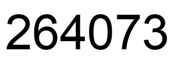 Número 264073 imagen negro