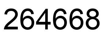 Número 264668 imagen negro