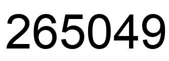 Número 265049 imagen negro