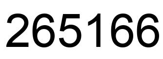 Número 265166 imagen negro